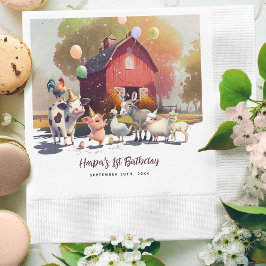 Birthday-veeartsenijdieren Servet
