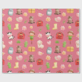 Birthday-verpakkingspapier voor landbouwhuisdieren cadeaupapier (Vlak)