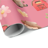 Birthday-verpakkingspapier voor landbouwhuisdieren cadeaupapier (Rol Hoek)