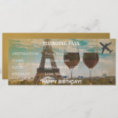 Birthday verrassing Paris instapkaart cadeau (Voorkant / Achterkant)