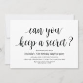 Birthday verrassing party uitnodigcards kaart (Voorkant)