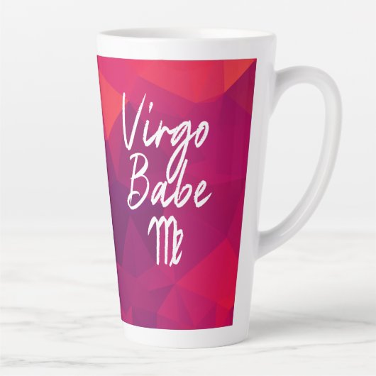 Birthday vigo Babe Zodiac Star Sign Latte Mok (Rechts)