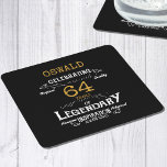Birthday Vintage Kartonnen Onderzetters<br><div class="desc">Black and gold paper coaster with a vintage feel for any birthday. A personalized elegant paper coaster that is easy to customize for that special birthday party.</div>
