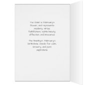 Birthday Violet en Amethyst Birthstone (Binnen (Links))