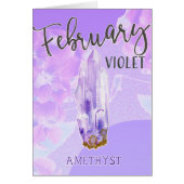 Birthday Violet en Amethyst Birthstone (Voorkant)