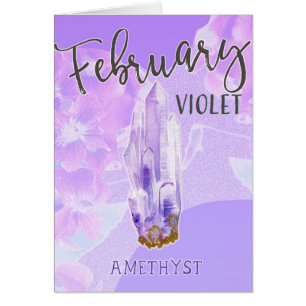 Birthday Violet en Amethyst Birthstone