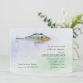 Birthday Vissen Theme Lure Kaart (Staand voorkant)