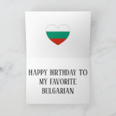 Birthday, vlaggenpatriottisch kaart (Binnen)