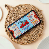 Birthday, vliegticket kaart