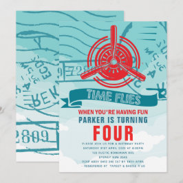 Birthday-vliegtuig Kaart