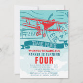 Birthday-vliegtuig Kaart (Voorkant)