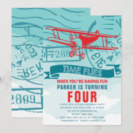 Birthday-vliegtuig Kaart