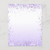 Birthday vlinder violet budget uitnodiging (Achterkant)