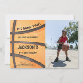 Birthday - volledige Basketball Uitnodigingen met  (Voorkant)