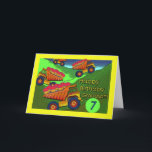 Birthday voor Grandson, Dump Trucks and Cupcakes Kaart<br><div class="desc">Kleurrijke vuilniswagens die met cupcakes geladen zijn,  zijn klaar voor de speciale verjaardag van een kleinzoon. Kunst,  afbeelding en vers copyright © Shoaff Ballanger Studios.</div>