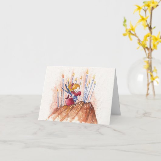 Birthday voorbereiding kaart (Gele Bloem)