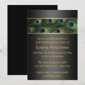 Birthday-vredesuitnodiging Kaart (Voorkant / Achterkant)