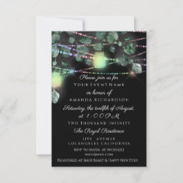 Birthday Vrijgezellenfeest Light Jar Black Roze Kaart