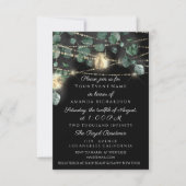 Birthday Vrijgezellenfeest Light Jar Rustic Black Kaart (Voorkant)