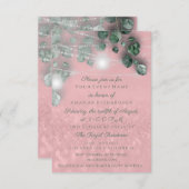 Birthday Vrijgezellenfeest Light Jar Rustic Blush  Kaart (Voorkant / Achterkant)