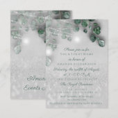 Birthday Vrijgezellenfeest Light Jar Rustic Glitte Kaart (Voorkant / Achterkant)