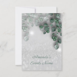 Birthday Vrijgezellenfeest Light Jar Rustic Glitte Kaart