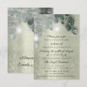 Birthday Vrijgezellenfeest Light Jar Rustic Greene Kaart (Voorkant / Achterkant)