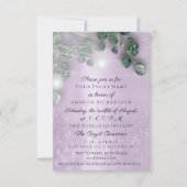 Birthday Vrijgezellenfeest Light Jar Rustic Paars Kaart (Voorkant)