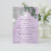 Birthday Vrijgezellenfeest Light Jar Rustic Paars Kaart (Staand voorkant)