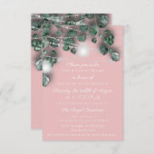 Birthday Vrijgezellenfeest Light Jar Rustic Pink Kaart (Voorkant / Achterkant)