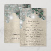 Birthday Vrijgezellenfeest Light Jar Rustic Sepia  Kaart (Voorkant / Achterkant)