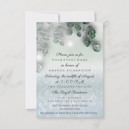 Birthday Vrijgezellenfeest Light Jar Rustic Smoky  Kaart (Voorkant)