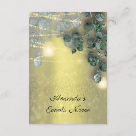 Birthday Vrijgezellenfeest Light Jar Rustic Yellow Kaart