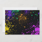 Birthday vrouw Girl Paintball Kaart (Achterkant)