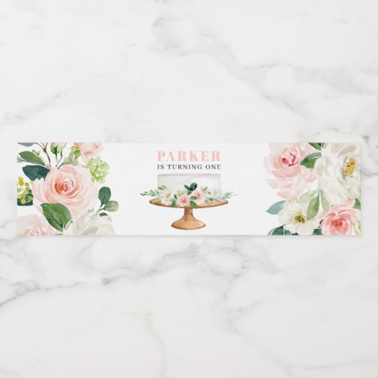 Birthday Water Fleslabels Waterfles Etiket (Enkel label)