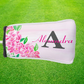 Birthday-waterverf pinda's met naam golfheadcover