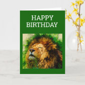 Birthday Waterverf van Afrikaanse mannetjes Kaart (Gele Bloem)