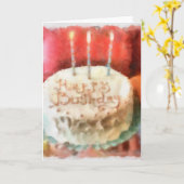 Birthday WC1 Kaart (Gele Bloem)