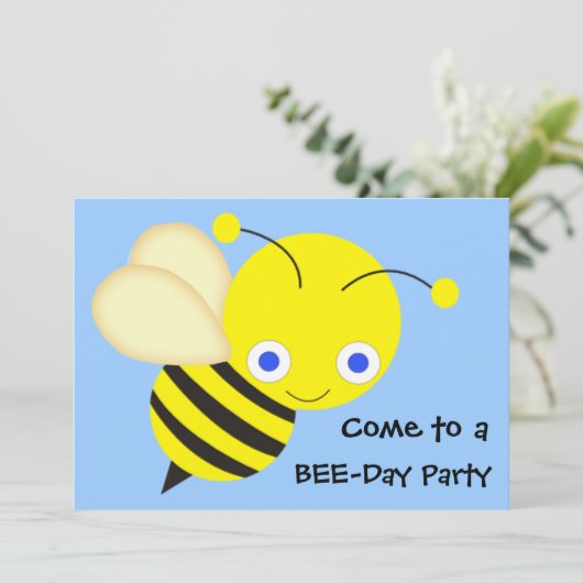 Birthday-wedstrijd Honey Bee Kaart (Staand voorkant)