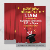 Birthday-wedstrijd voor tovenaars en konijnen kaart (Voorkant / Achterkant)