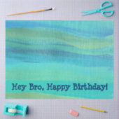 Birthday-weefsel in blauw tissuepapier (Craft)