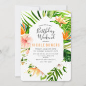 Birthday Weekend Itinerary Uitnodiging (Voorkant)