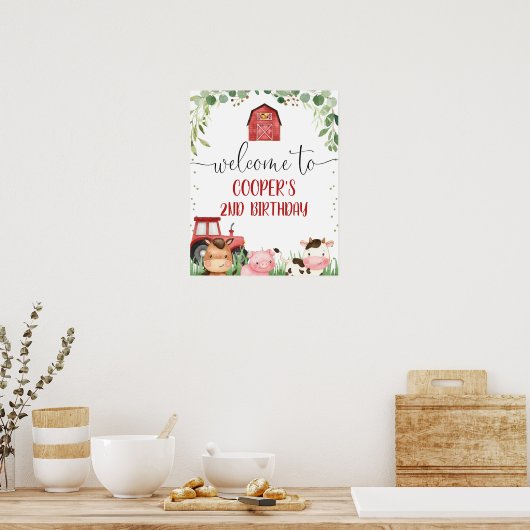 Birthday Welkom Poster (Keuken)