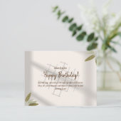 Birthday Wenskaart Briefkaart (Staand voorkant)