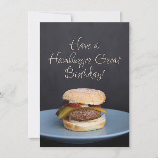 Birthday Wenskaart for All Hamburger Lovers Notitiekaartje (Voorkant)