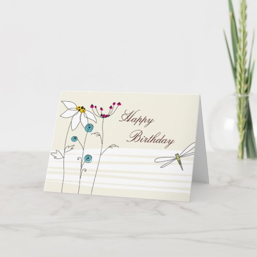Birthday wenskaart kaart (Voorkant)
