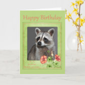 Birthday Wenskaart Kaart (Gele Bloem)