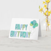 Birthday Wenskaart Kaart (Gele Bloem)