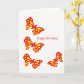 Birthday Wenskaart Kaart (Gele Bloem)