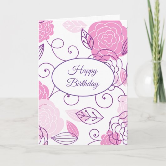 Birthday Wenskaart Kaart (Voorkant)